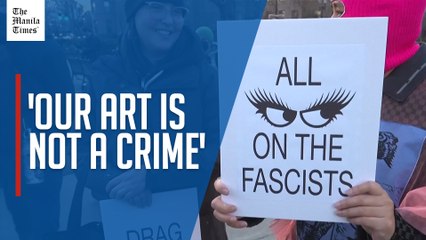 Drag performers lead DC protest against Trump’s Kennedy Center takeover