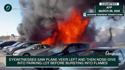 Plane Crash in Pennsylvania: Aircraft Nose-Dives into Retirement Home, Destroying Cars, 5 Injured