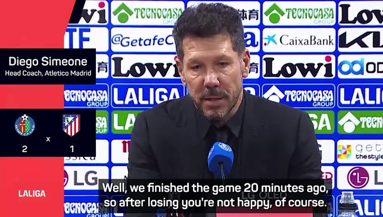 'We didn't play a good game' - Simeone on shock Atletico defeat