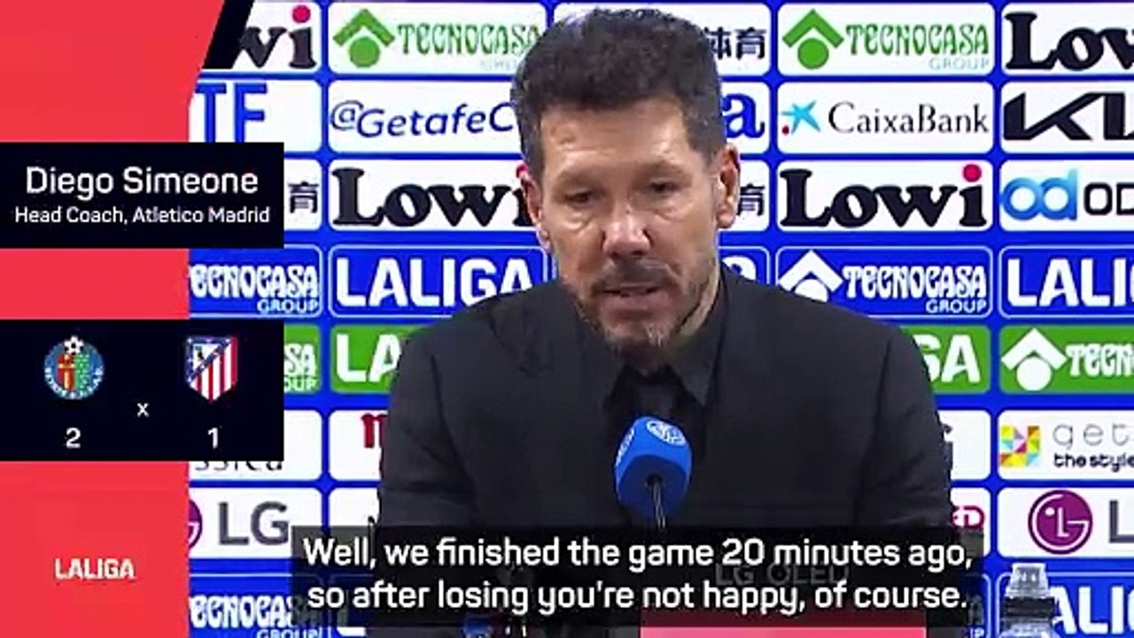 'We didn't play a good game' - Simeone on shock Atletico defeat