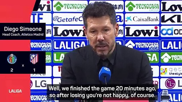 'We didn't play a good game' - Simeone on shock Atletico defeat