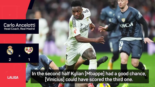 Ancelotti understands fans' frustrations after Real Madrid grind out Rayo Vallecano win