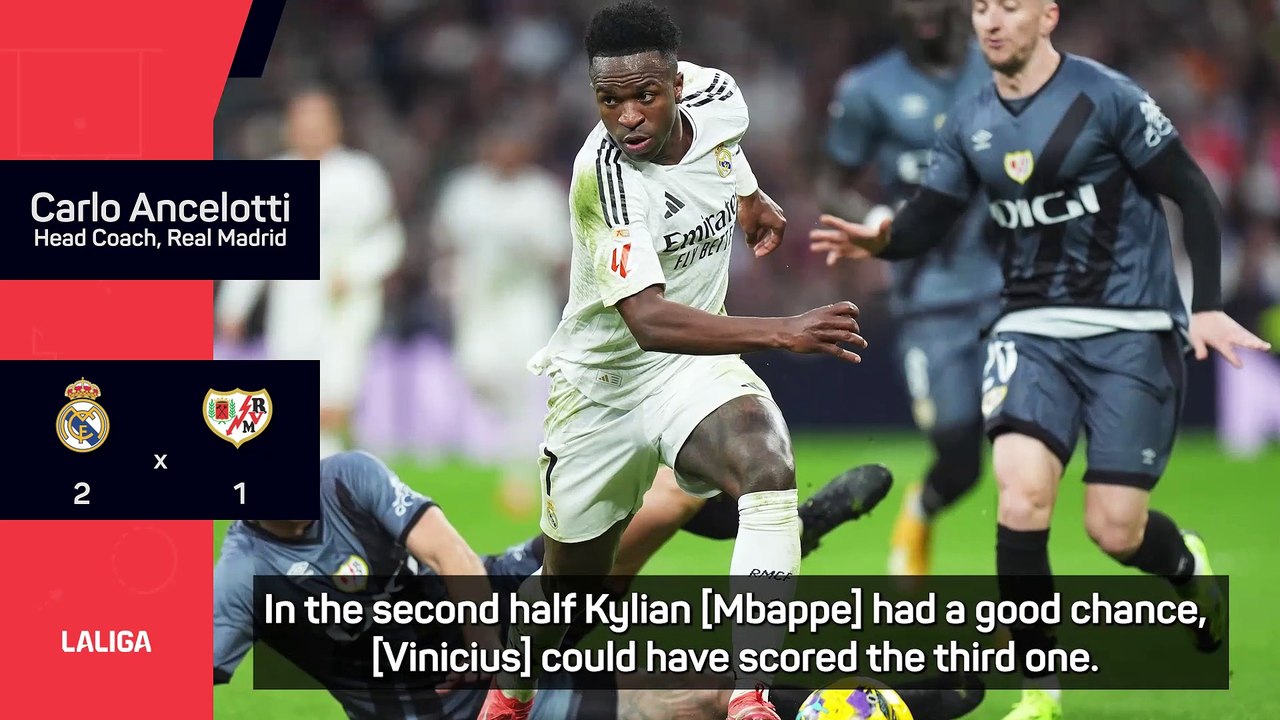 Ancelotti understands fans' frustrations after Real Madrid grind out Rayo Vallecano win