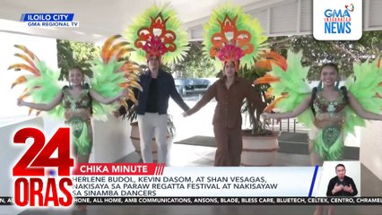 Herlene Budol, Kevin Dasom, at Shan Vesagas, nakisaya sa Paraw Regatta Festival at nakisayaw sa Sinamba dancers | 24 Oras