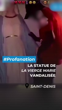 Une statue de la Vierge Marie profanée à Saint Denis