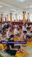 Shraddhavans wholeheartedly performing Shree Panchakumbhaabhishek Shree Hanuman Purnima Utsav 2024