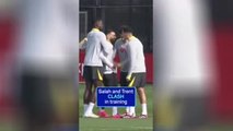 Salah and Alexander-Arnold CLASH in training