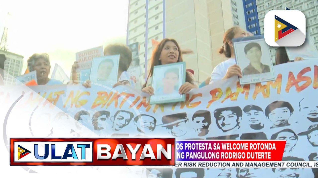 Iba't ibang grupo, nagsagawa ng kilos protesta sa Welcome Rotonda kaugnay ng pagkakaaresto kay dating Pangulong Rodrigo Duterte