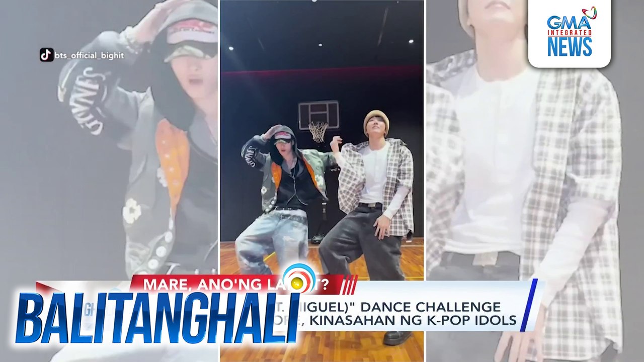 "Sweet Dreams (Ft. Miguel)" dance challenge ni BTS member JHope, kinasahan ng K-Pop idols | Balitanghali