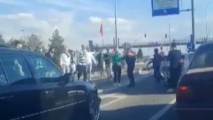 Bursasporlu taraftarlara polis müdahalesi