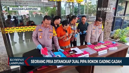 Seorang Pria Ditangkap Karena Jual Pipa Rokok Gading Gajah