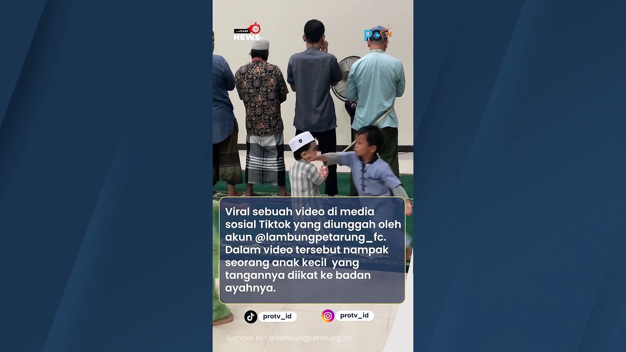 Ikut Tarawih, Tangan Bocah Ini Malah Diikat oleh Ayahnya
