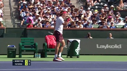 Indian Wells - Tsitsipas trop fort pour Berrettini