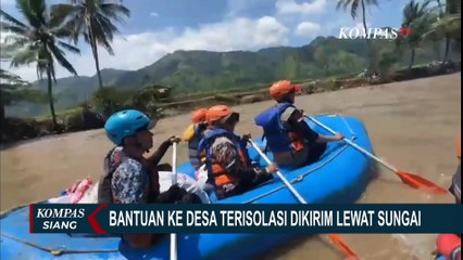 Distribusi Logistik Korban Longsor di Sukabumi Terpaksa Gunakan Perahu Karet karena Hal Ini