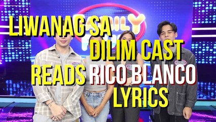 Family Feud: 'Liwanag sa Dilim' cast reads Rico Blanco lyrics | Online Exclusive
