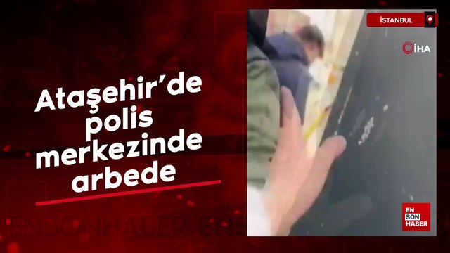 Ataşehir'de polis merkezinde arbede: Kadın şahıs polis memuruna saldırdı