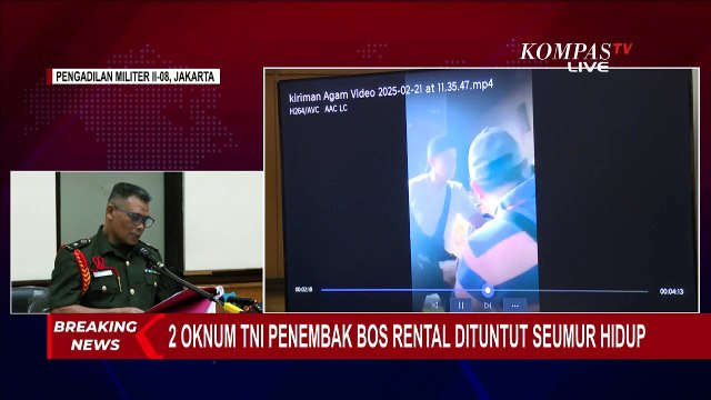 Sidang Tuntutan Penembakan Bos Rental oleh 3 Oknum TNI, Dituntut Dipecat Hingga Dipenjara