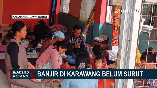 Banjir Karawang Belum Surut, 1.357 Warga Mengungsi di Sekolah PAUD | BENCANA BANJIR