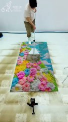 Carpet Cleaning With Beautiful Flowers Hidden In The Mud - ASMR Carpet Cleaning #shorts