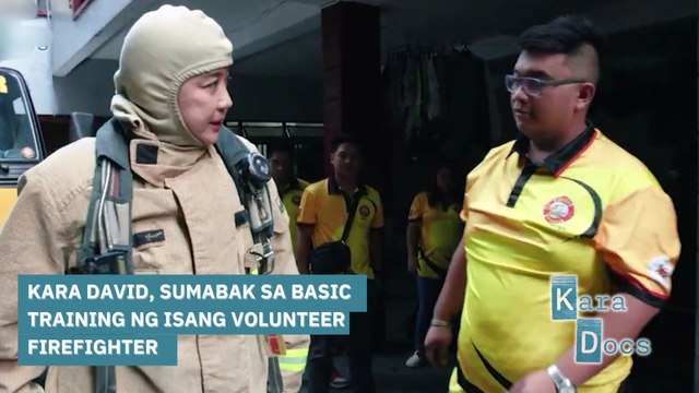Kara David, sumabak sa basic training ng isang volunteer firefighter | Kara Docs