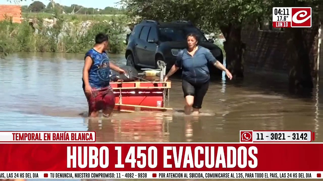 Violento temporal en Bahía Blanca: se confirmaron 16 muertes y hay al menos 128 desaparecidos