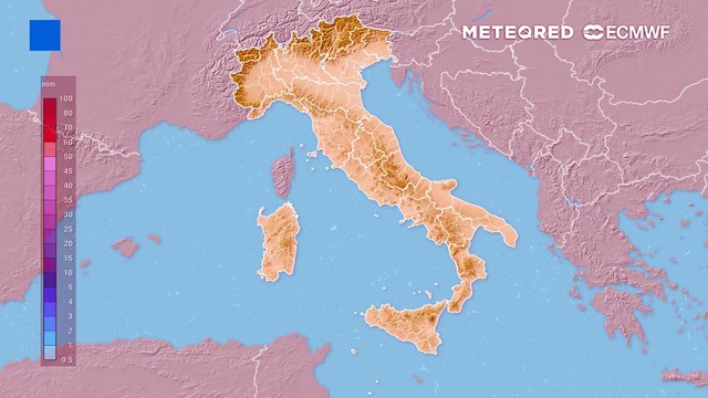 Forte maltempo in Italia, previste piogge molto abbondanti