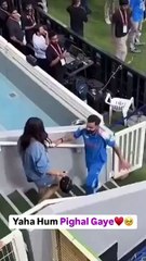 Moment of the day for sure.😭♥️  #viratkohli #anushkasharma #championstrophy2025 #teamindia #indiancricketteam