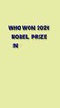 Who won 2024 nobel prize in physics?