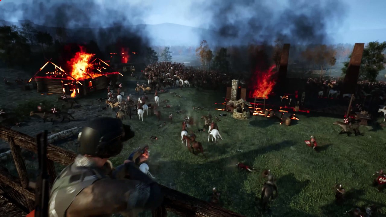 Im Shooter Kingmakers kämpfst du mit modernen Waffen gegen Ritter - Official Trailer