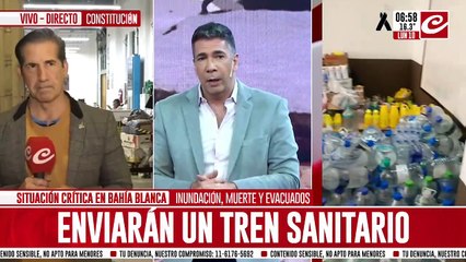 Bahía Blanca bajo el agua: el Gobierno confirmó el envío de un tren solidario