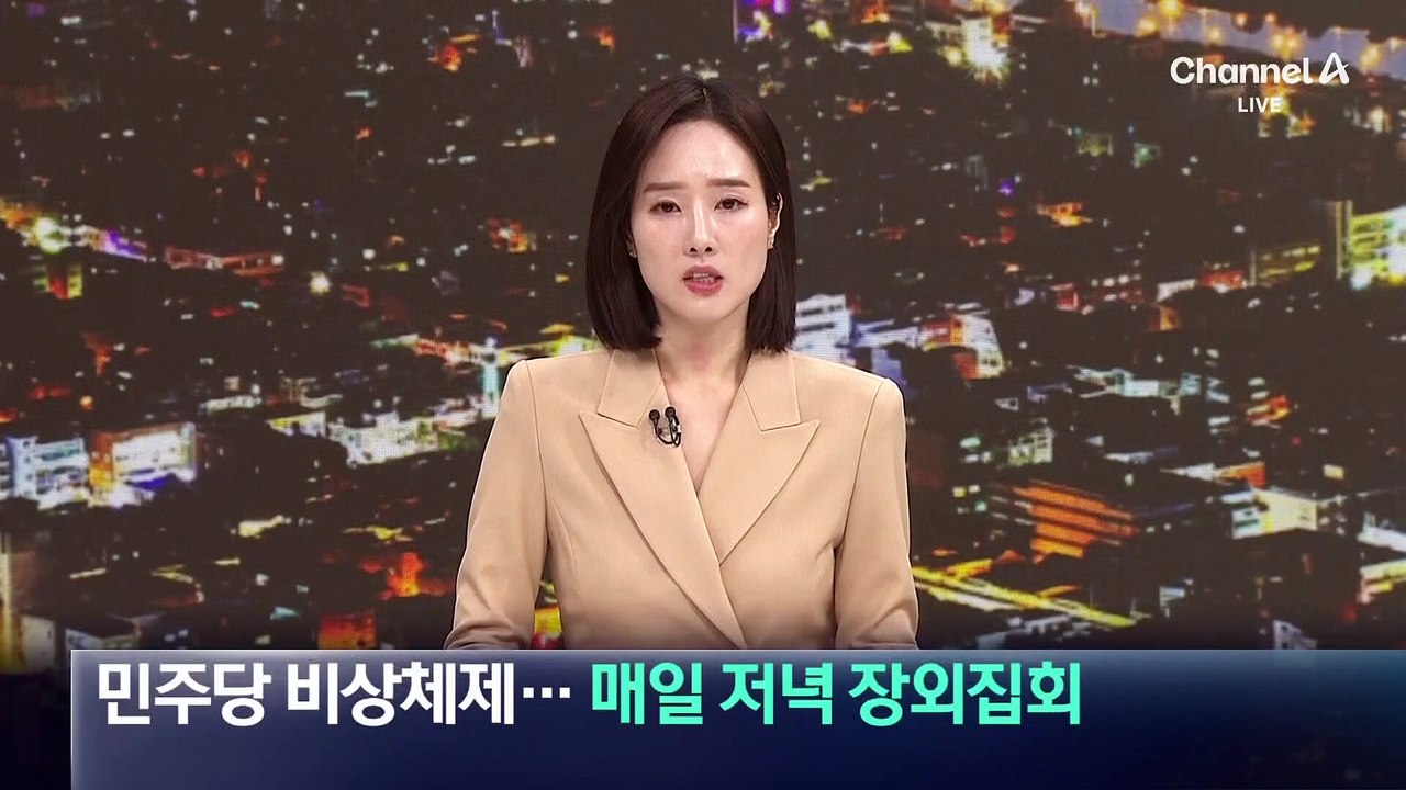 민주당 비상체제 돌입…매일 저녁 장외집회