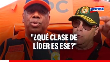 "¿Qué clase de líder es?": Jefe de Indeci responde a comandante Panizo por posible retiro de bomberos del incendio