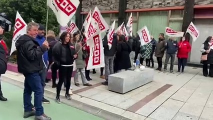 Los trabajadores del transporte se manifiestan en León