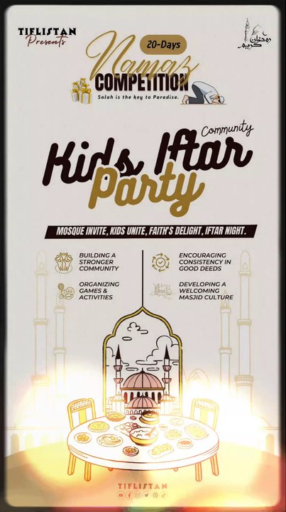 Jamia Masjid Mudassir - First Iftar Party - Namaz Competition 2025 - Tiflistan
