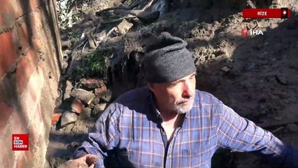 Rize'de 18 evin tahliyesine yol açan heyelan