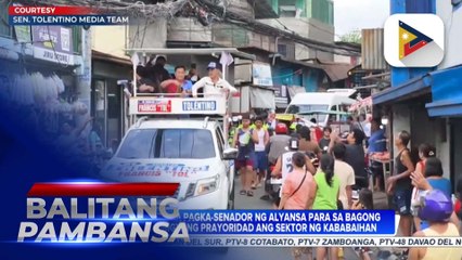 Mga pambato sa pagka-senador ng Alyansa para sa Bagong Pilipinas, bibigyang prayoridad ang sektor ng kababaihan