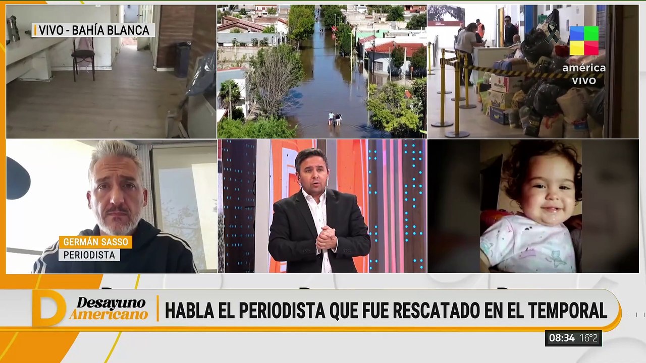 Habló el periodista que fue rescatado en el temporal: "Los vecinos me salvaron la vida"