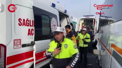 Tekirdağ'da siste zincirleme kaza: 7 yaralı