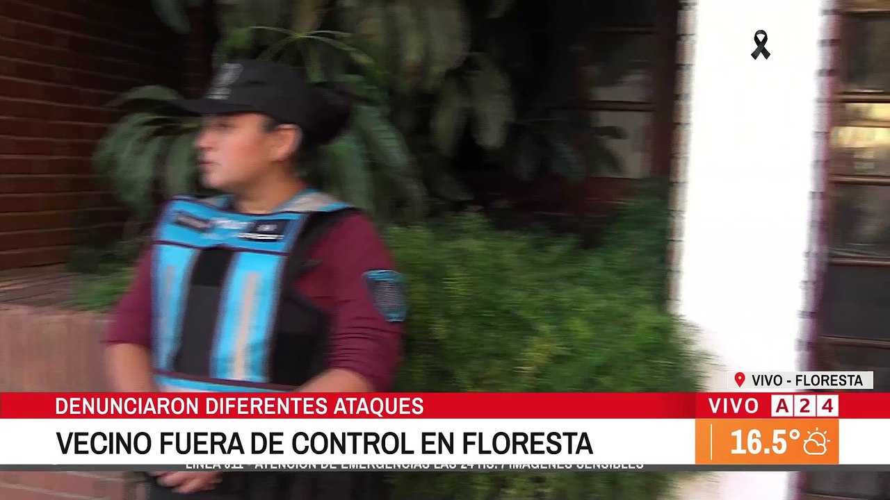 🚨 FLORESTA: VECINO VIOLENTI ATEMORIZA A LOS VECINOS ROMPIENDO PUERTAS Y AUTOS