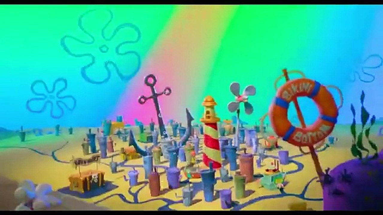 Le film tourne autour du méchant surexcité de l'univers de "Bob l'éponge".