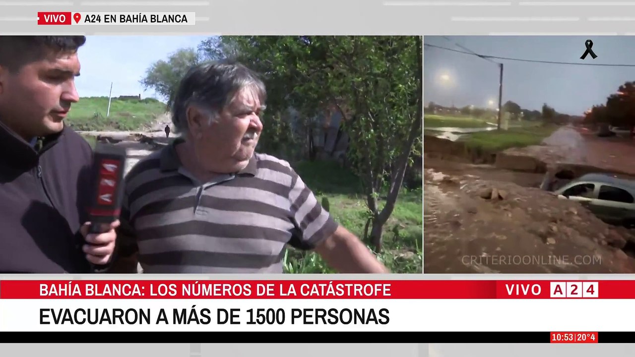 🔴 BAHÍA BLANCA: "LA ARRASTRÓ DE SU CASA Y QUEDÓ AGARRADA DE UN CAÑO"