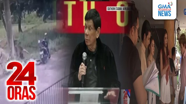 24 Oras: (Part 1) Patong sa ulo sa suspek sa pagpatay sa pulis; paglabas umano ng arrest warrant ng ICC kay ex-Pres. Duterte; frienship ng cast ng Binibining Marikit, atbp.