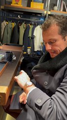 Collection Premier en or rose. Un look un peu vintage pour cette jolie Breitling