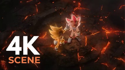 Super Sonic Vs Super Shadow l Sonic three the hedgehog 3 l Brutal Fighting Scene.