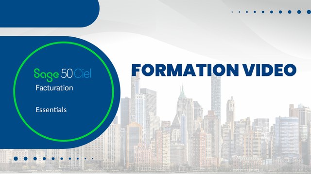 SAGE 50C Facturation Essentials : La personnalisation des documents de vente