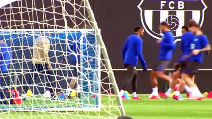 Ligue des champions : Le Barça de retour à l'entraînement