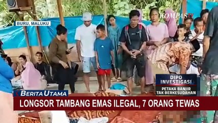 Longsor Tambang Emas Ilegal di Maluku, 7 Orang Tewas