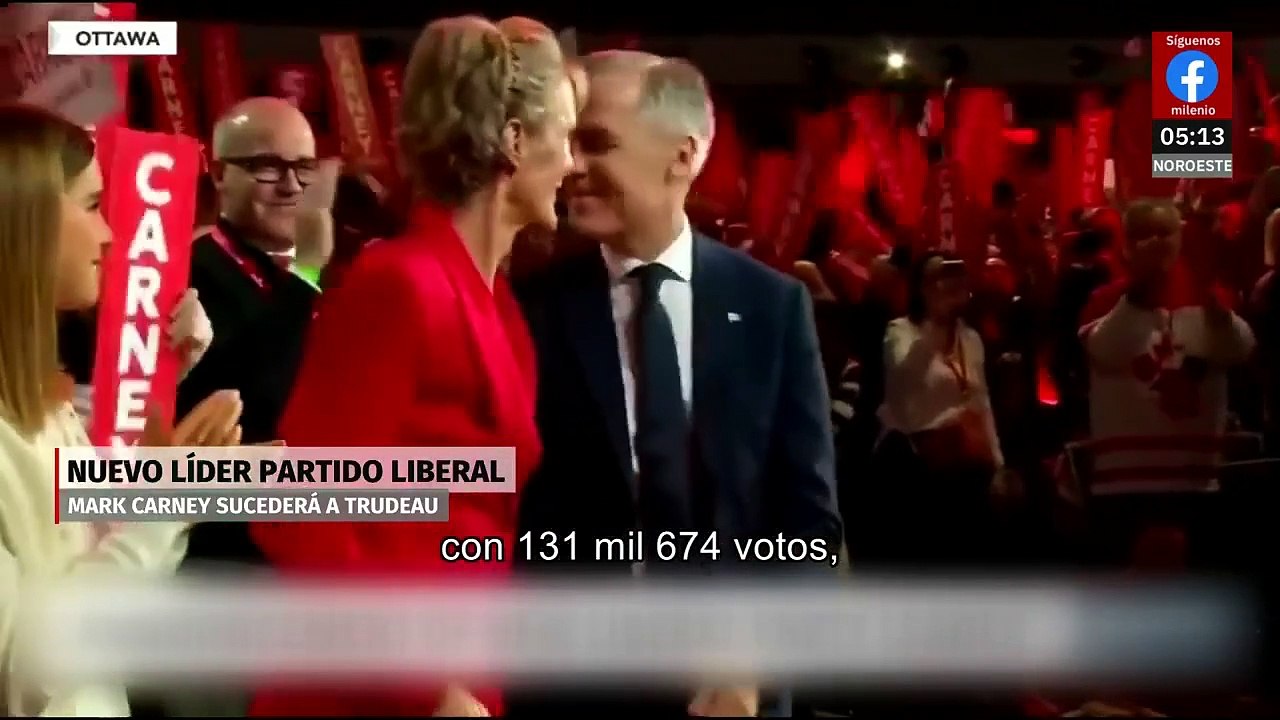 Mark Carney elegido para suceder a Trudeau en Canadá