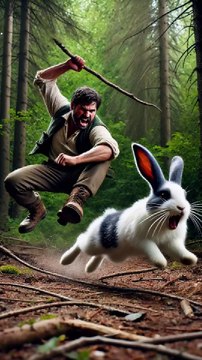 Let's cheer for the little rabbit 🐰 #RabbitRescue #CuteAnimals #AnimalRescue-9607