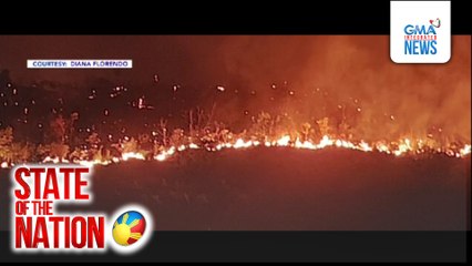 Sunog sa bundok sa Brgy. Pundaquit, San Antonio, Zambales, patuloy na kumakalat | SONA